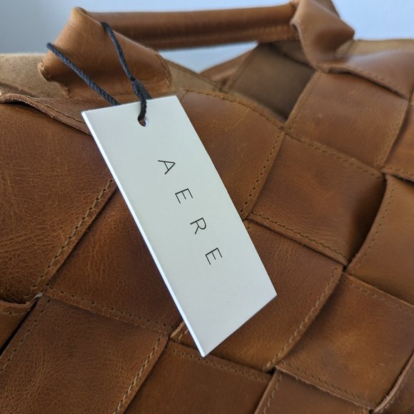 AERE - Woven Leather Handbag - Picture 2 of 8